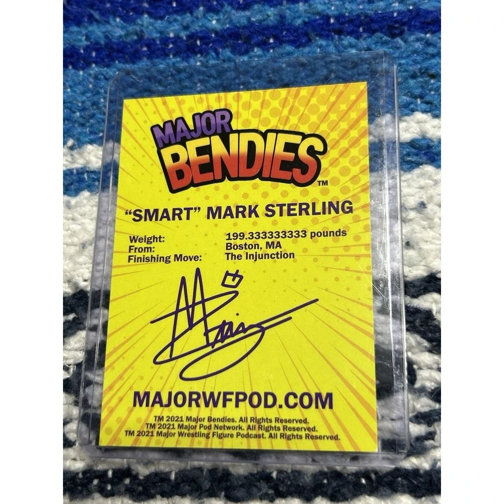 Lot of 3 Major Bendies Collectible Trading Cards Swoggle Brain Myers Smart Mark